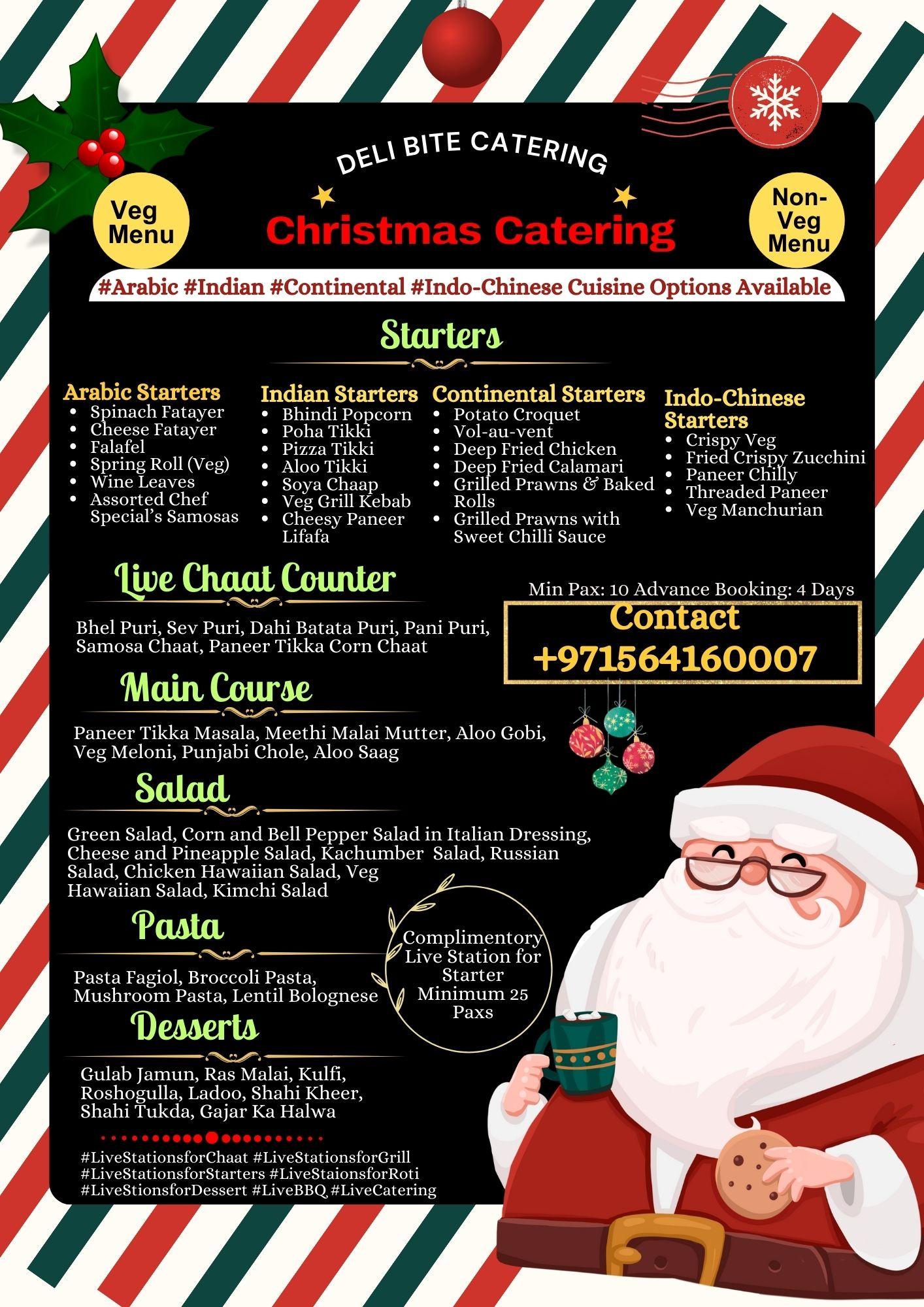 Celebrate Delicious Christmas Party Catering At Your Home & Office in Dubai!